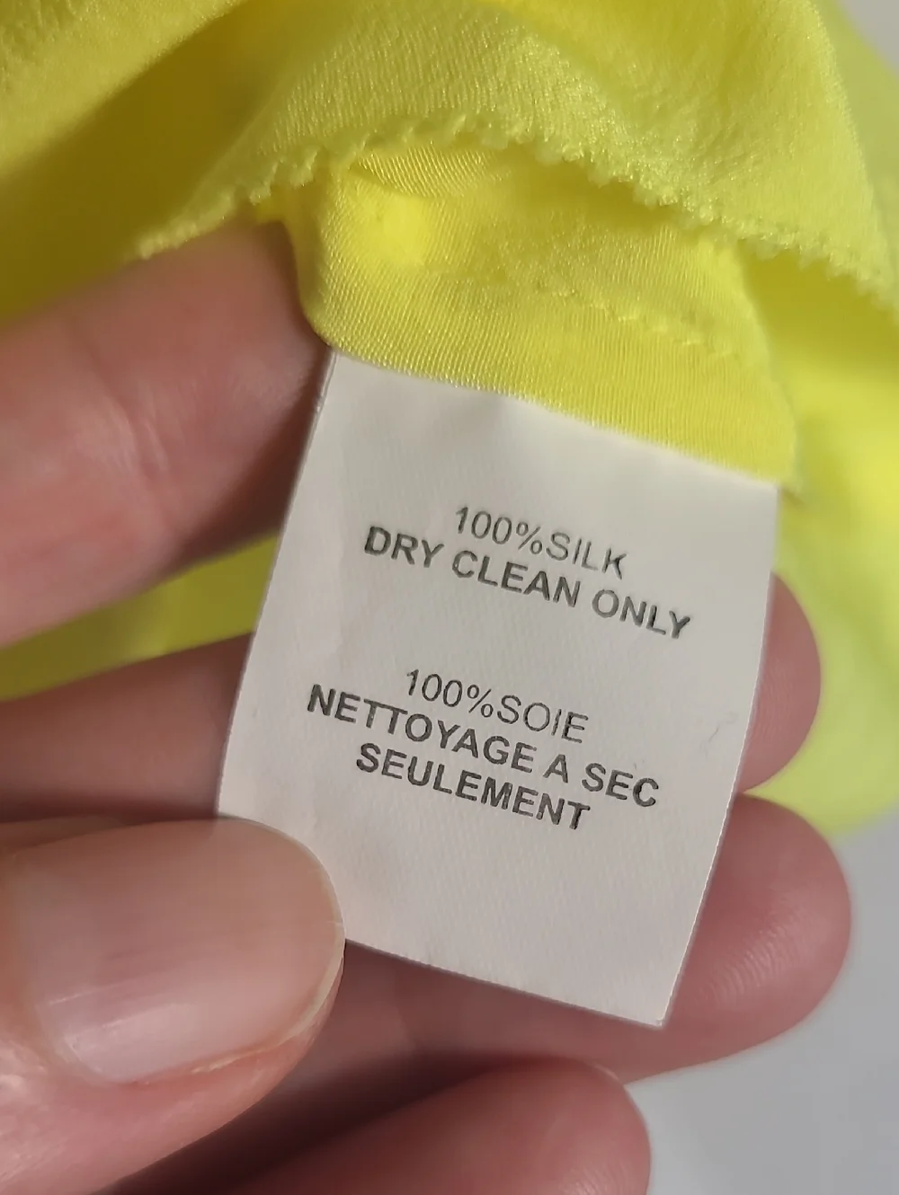 Trina Turk Silk Sleeveless Layered Neon Yellow Women's Top Size Medium - Picture 5 of 7
